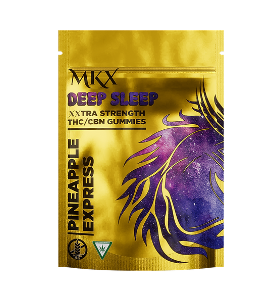 Photograph of product: MKX | Deep Sleep Gummy | Strawberry | 200mg TH-oui : 50mg CBN