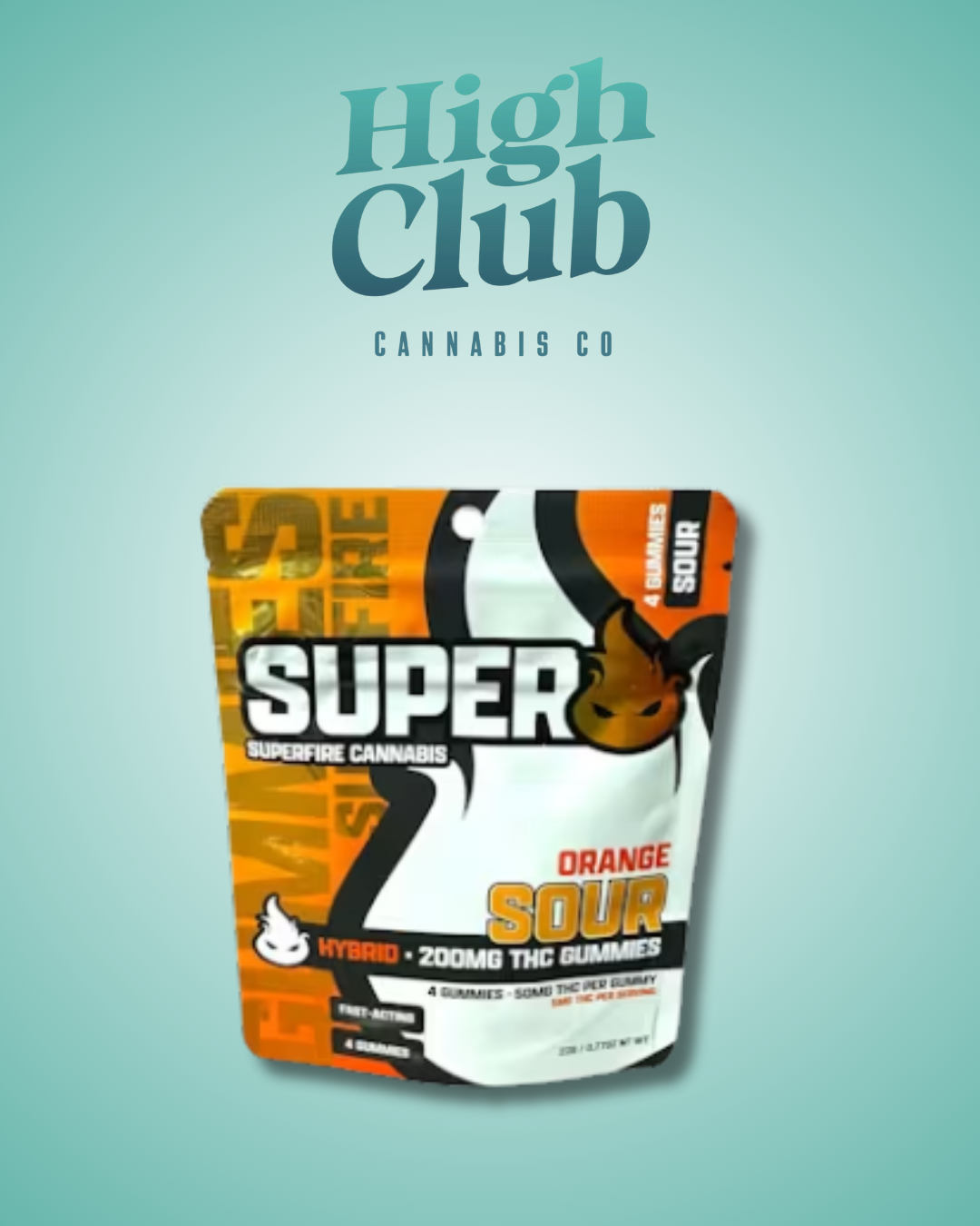 Photograph of product: 200mg Superfire Edible | Sour Orange