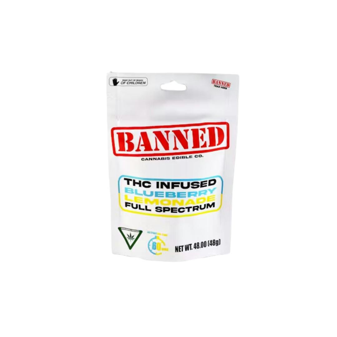 Photograph of product: Banned - 200mg 4PK Gummies - Watermelon Lemonade