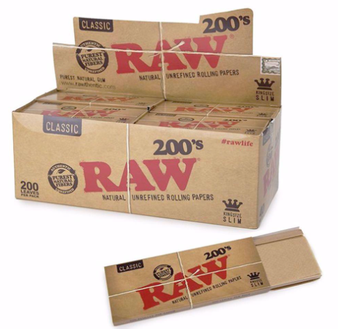 Photograph of product: Papers | RAW | King Size Slim | 200's