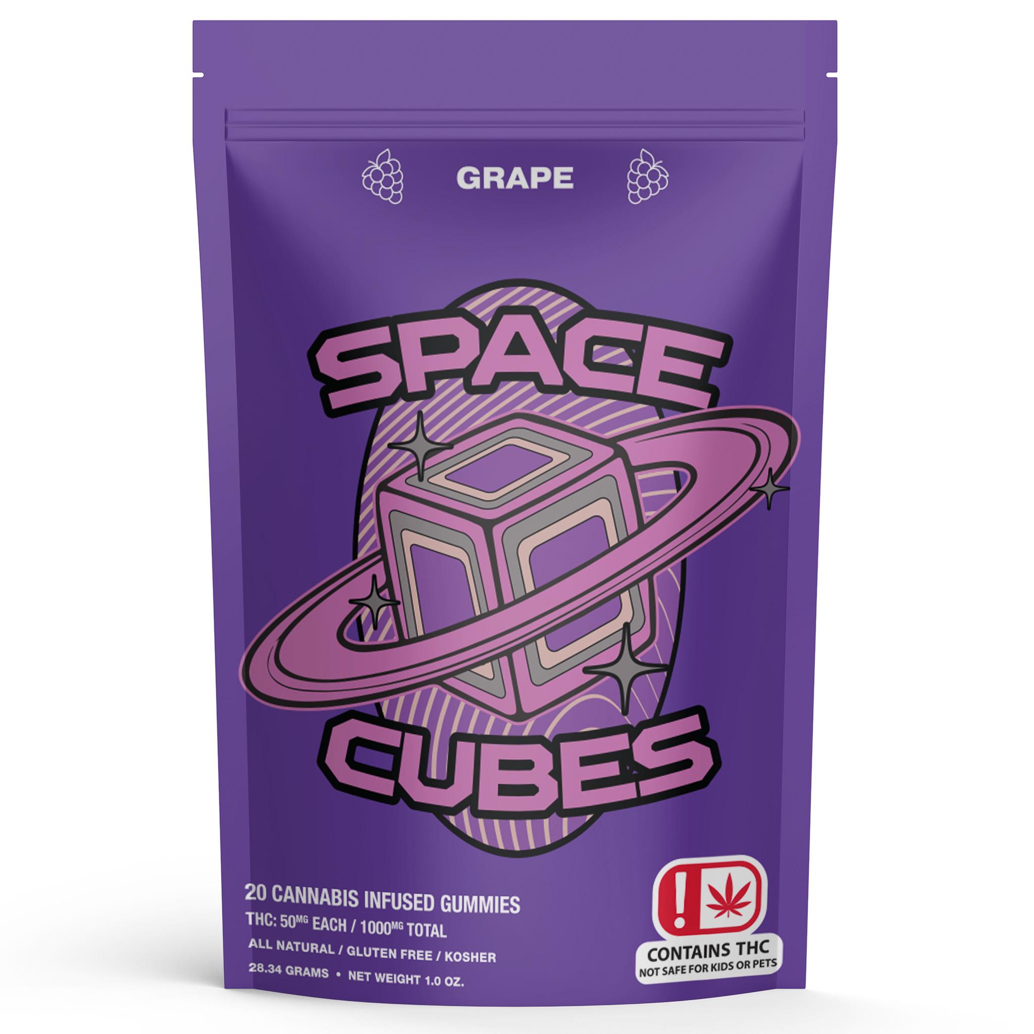 Photograph of Product: Space Cubes- Gummy-Grape