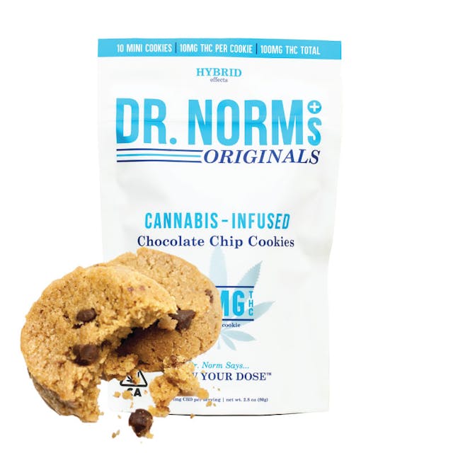 Photograph of product: 100MG Cookies Chocolate Chip 10PK - Chocolate Chip 10pk