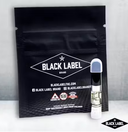 Photograph of product: Black Label 1g Distillate Cart- Royal Blackberry