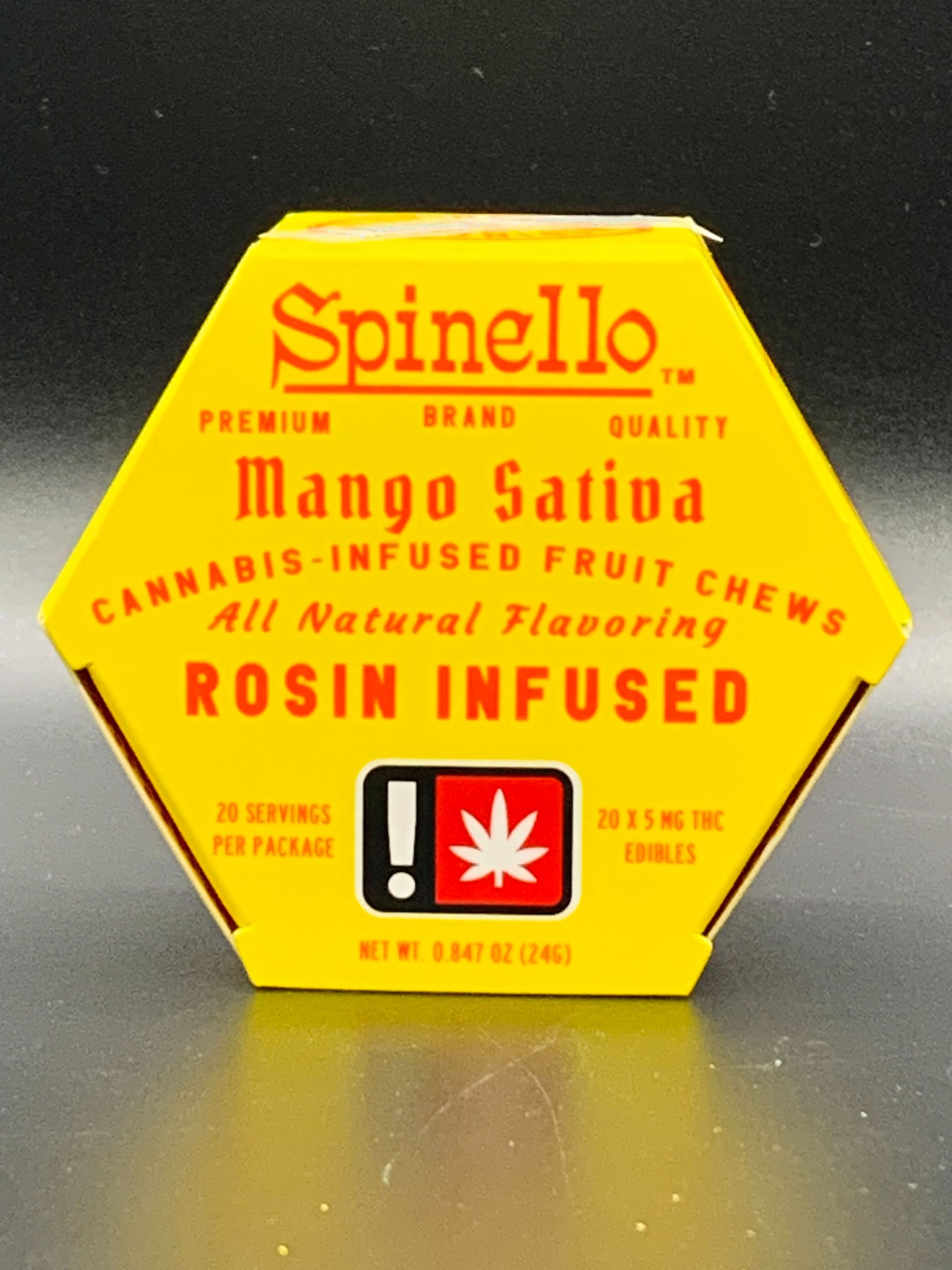 Photograph of product: Gummies | Mango Spinello | 2x 50mg