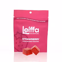 Photograph of product: Strawberry | 50mg Live Rosin Troches | 10pk