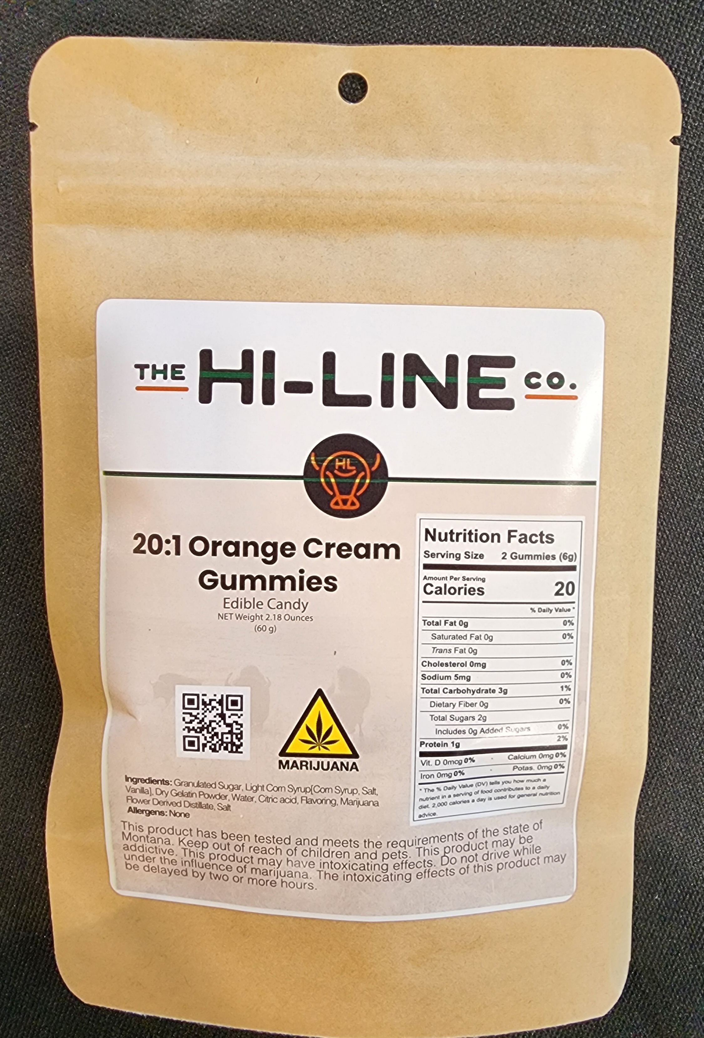 Photograph of product: 20:1 Orange Cream Gummies  - The Hi-Line Co