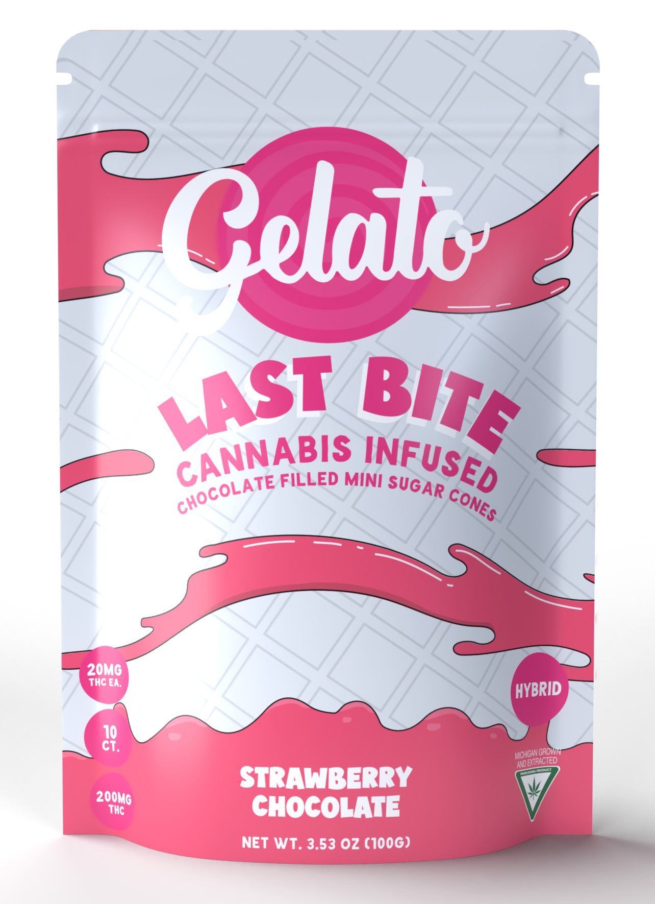 Photograph of product: LAST BITE | Edible | Baked Goods | Strawberry White Chocolate | 200mg
