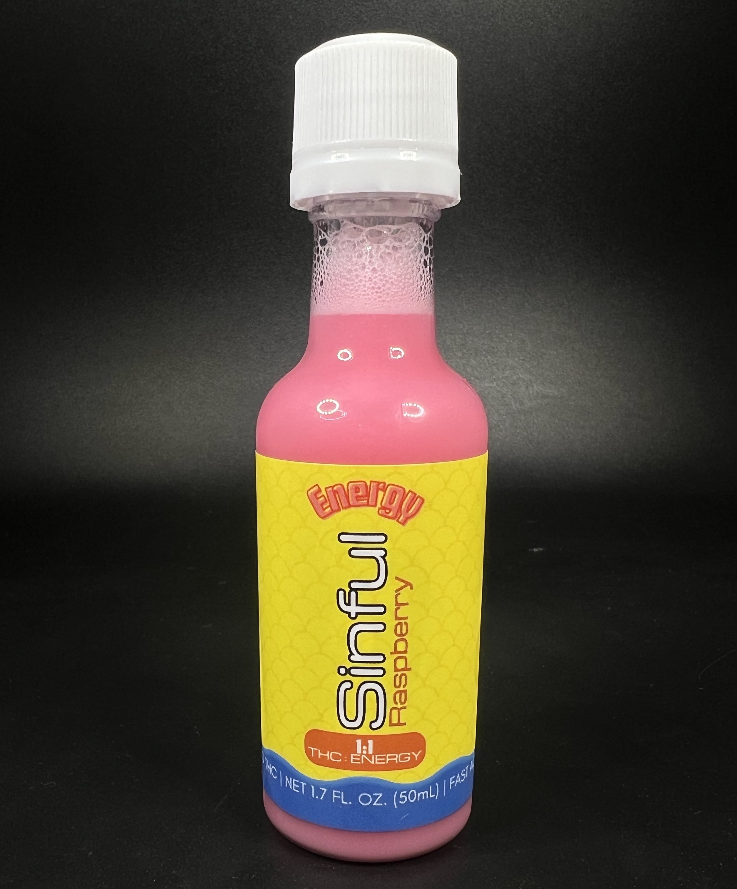 Photograph of product: Raspberry 1:1 Sinful Shooter - Drink - Hybrid