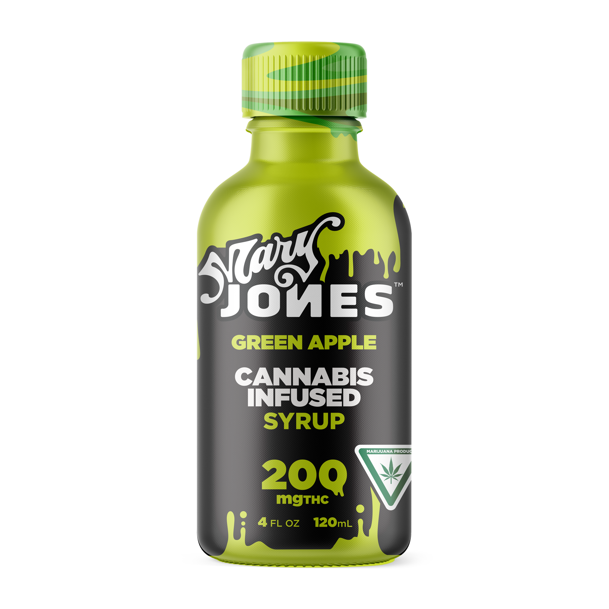Photograph of product: Green Apple | 200mg | Syrup | Mary Jones