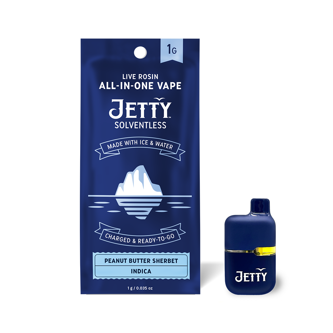 Photograph of product: Peanut Butter Sherbet Solventless All-in-One Mini Tank Vape