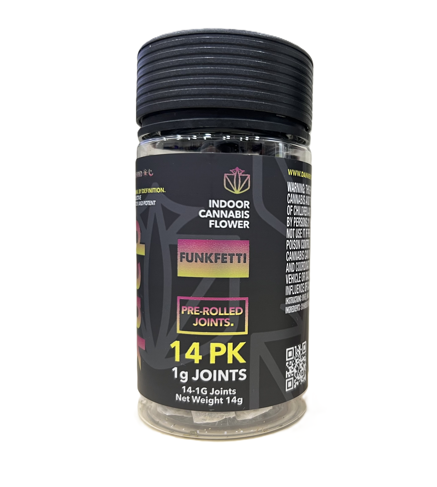 Photograph of product: Dank | Funkfetti | Indoor Flower 1G Pre-Rolls 14PK 14G