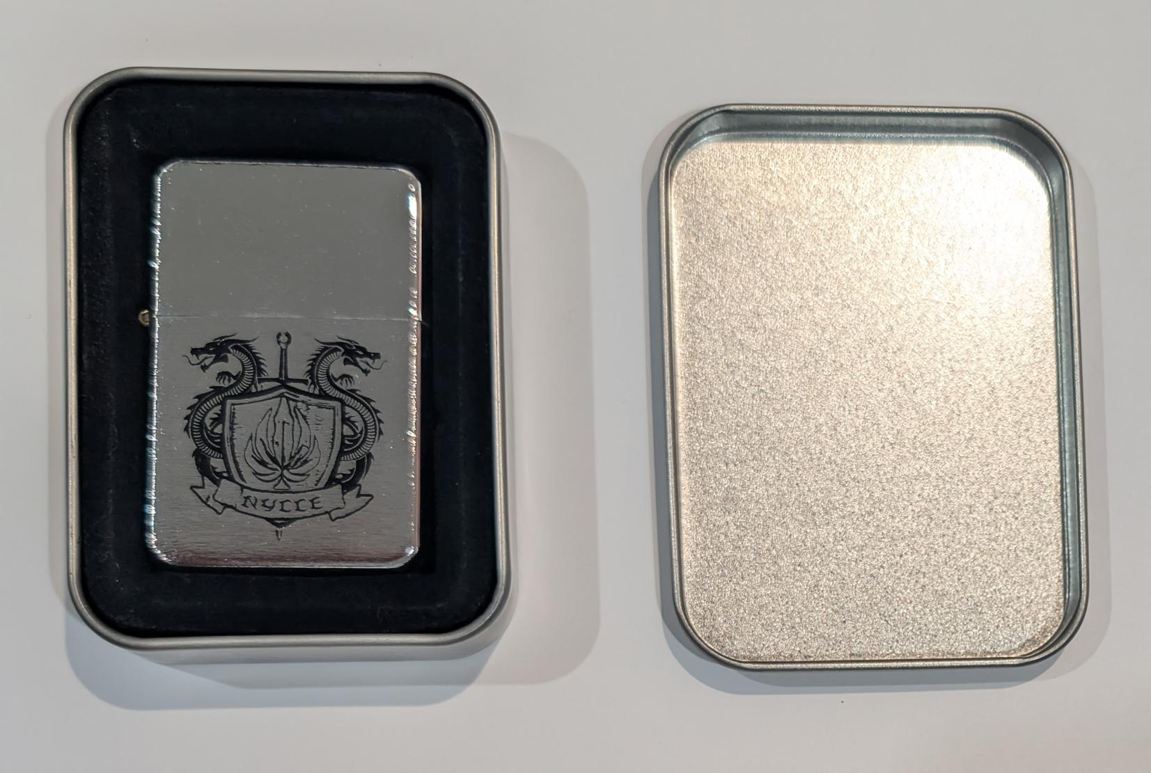 Photograph of product: NYCCE zippo lighter