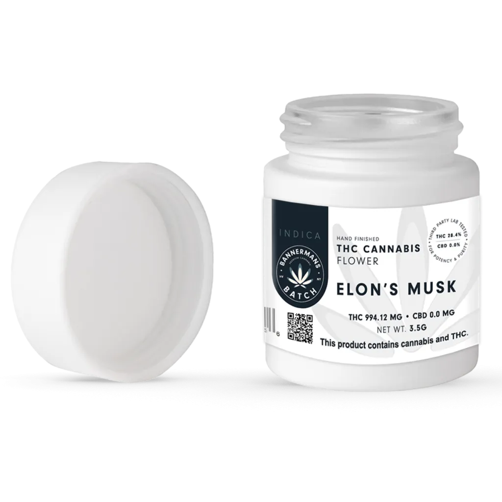 Photograph of product: Bannerman's Batch Flower | 3.5g | Elon's Musk