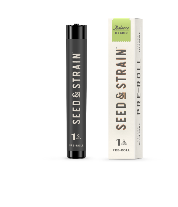 Photograph of product: SEED & STRAIN CROTCH ROCKET 1PK PRE-ROLL 1G