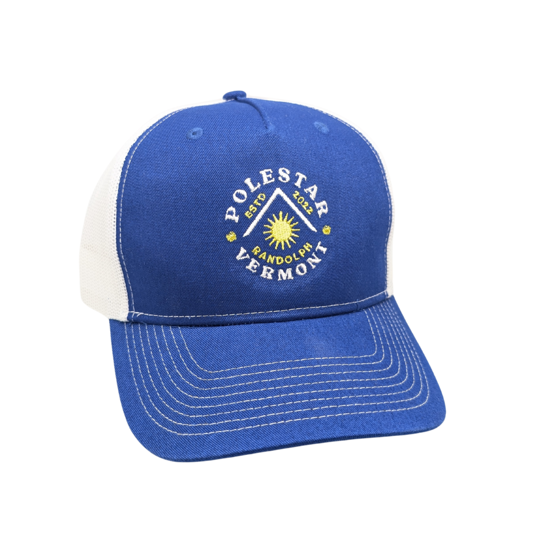Photograph of product: Polestar Trucker Hat - Blue