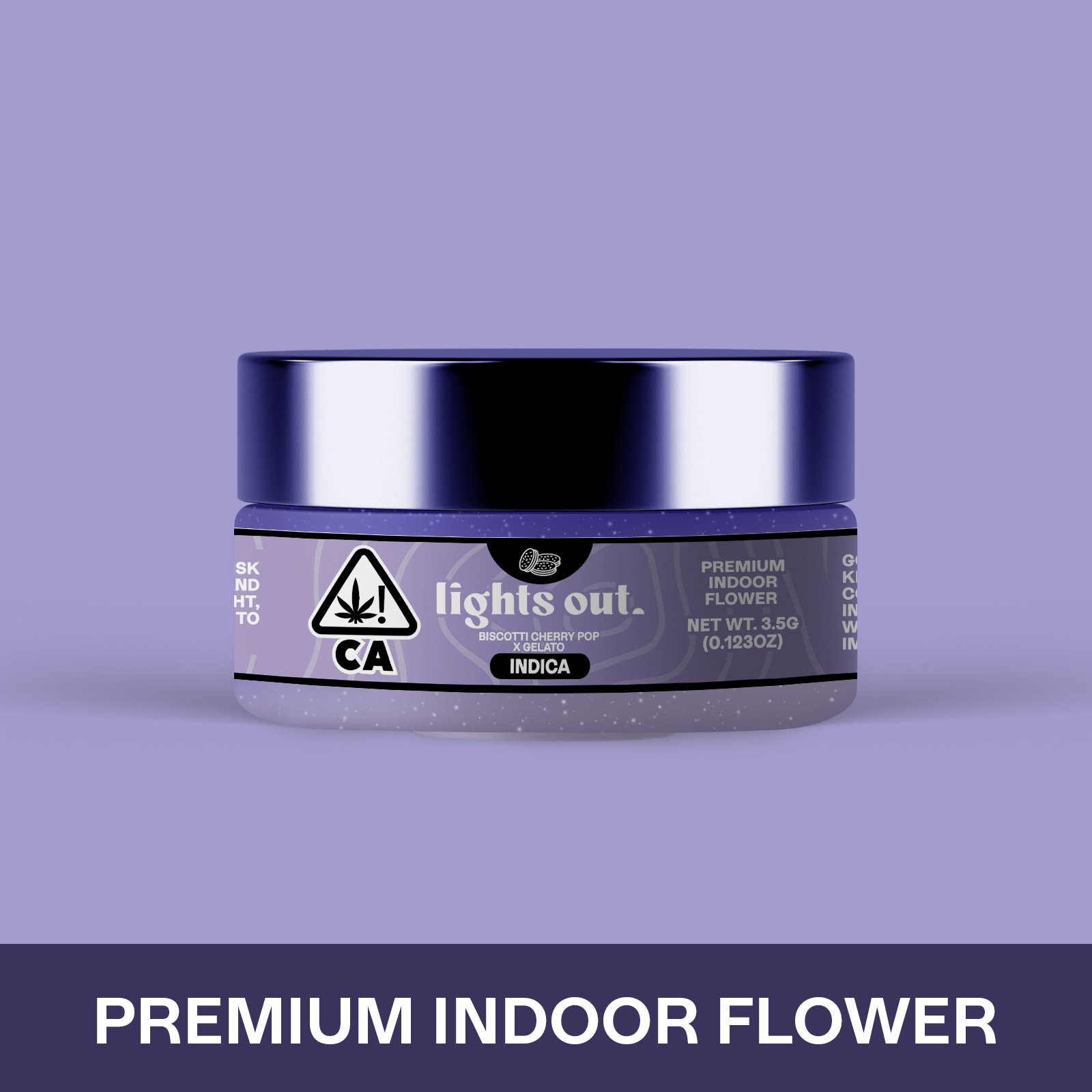 Photograph of product: Lights Out - Biscotti Cherry Pop x Gelato (Oui'd) Flower 3.5g