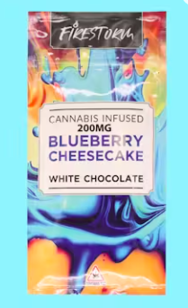 Photograph of product: 200mg Chocolate Bar | Blueberry Cheesecake