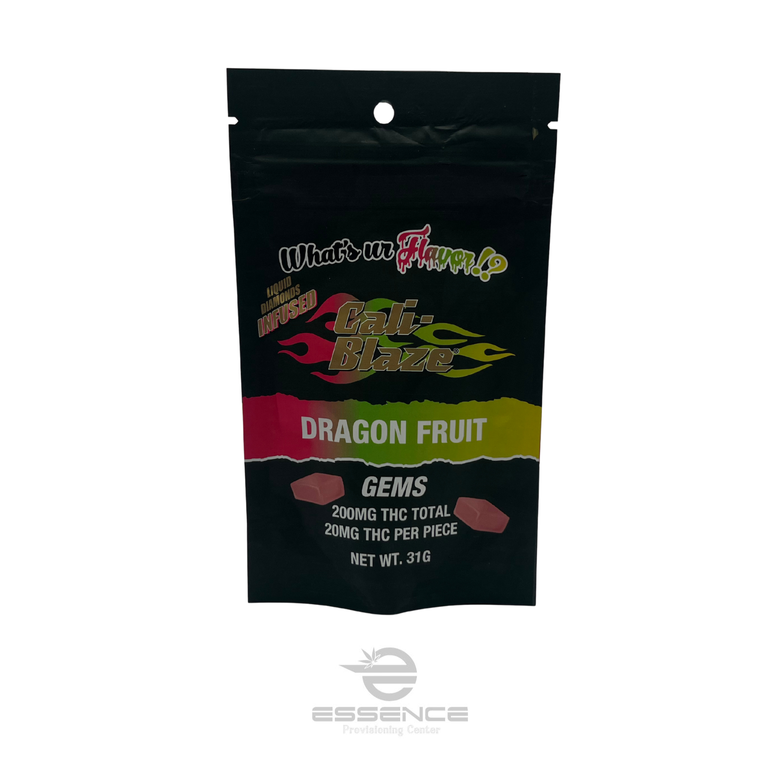 Photograph of product: Cali Blaze - Dragon Fruit Gummies - 200mg
