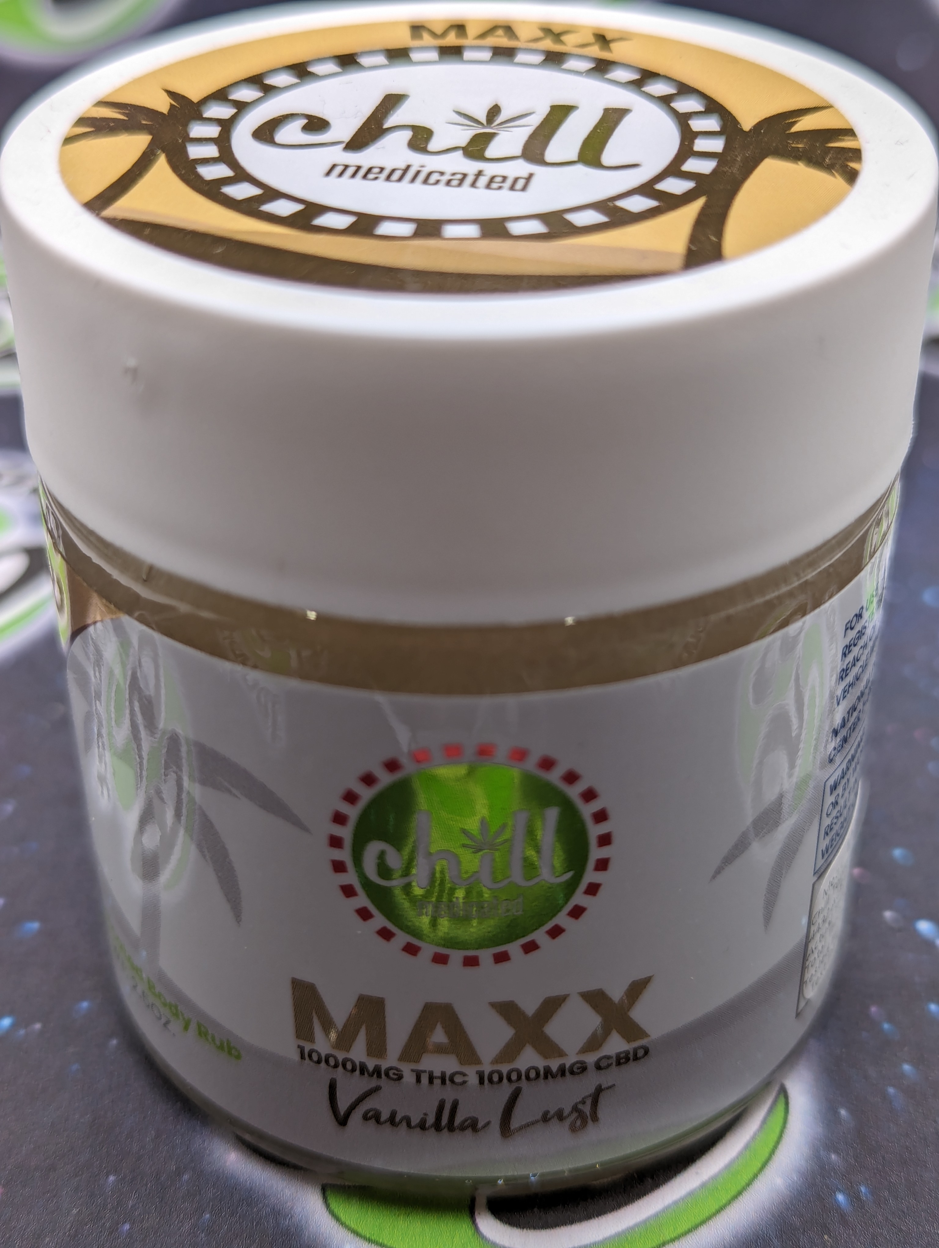 Photograph of product: Chill Topicals | Vanilla Lust TH-oui CBD 1:1