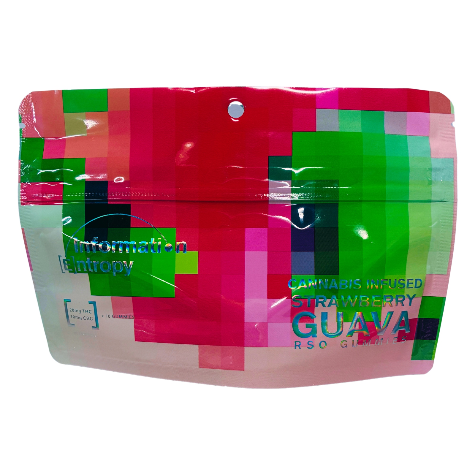 Photograph of product: Information Entropy | Strawberry Guava 2:1 | TH-oui:CBG RSO Gummies | 200mg/100mg