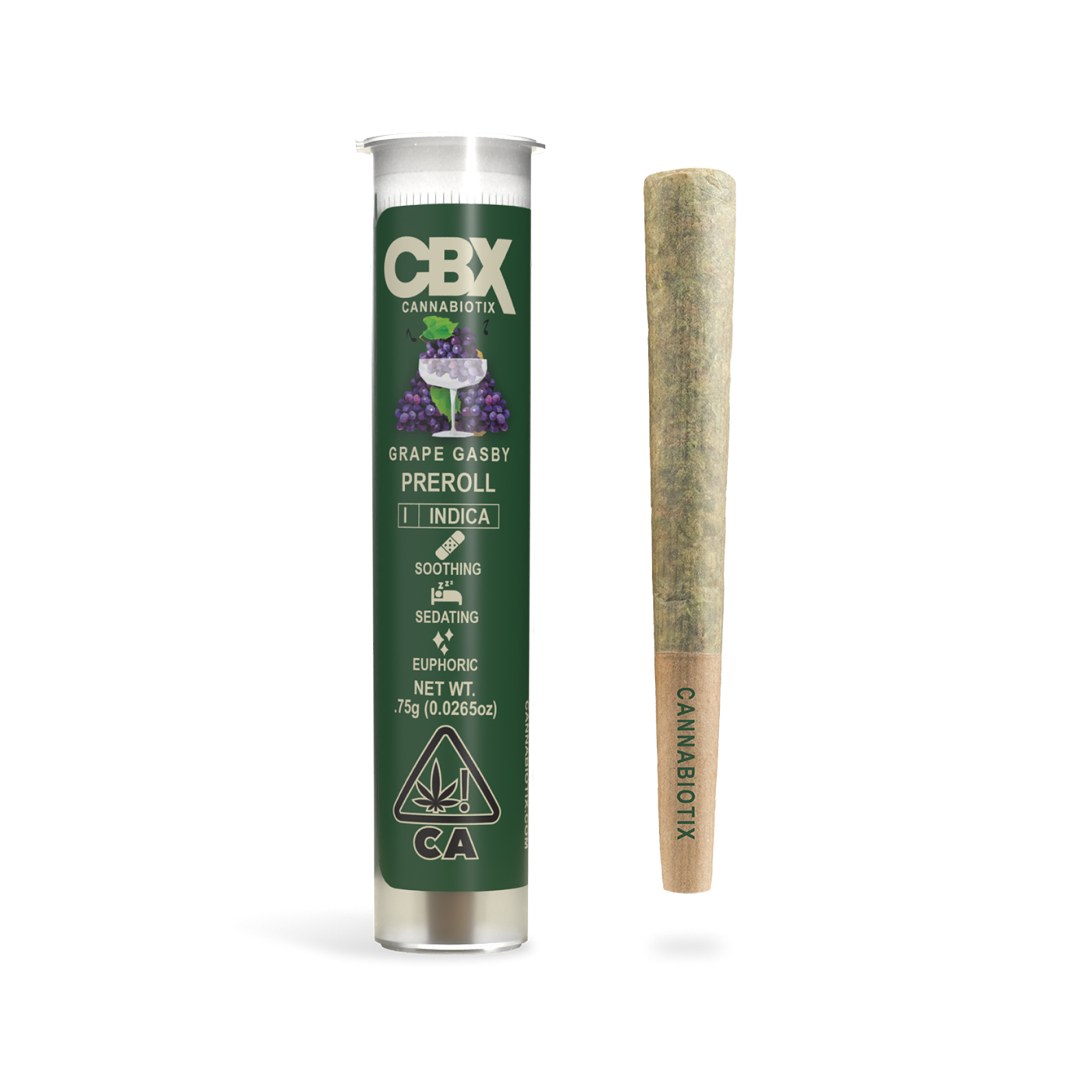 Photograph of product: Grape Gasby Pre-Roll 0.75g