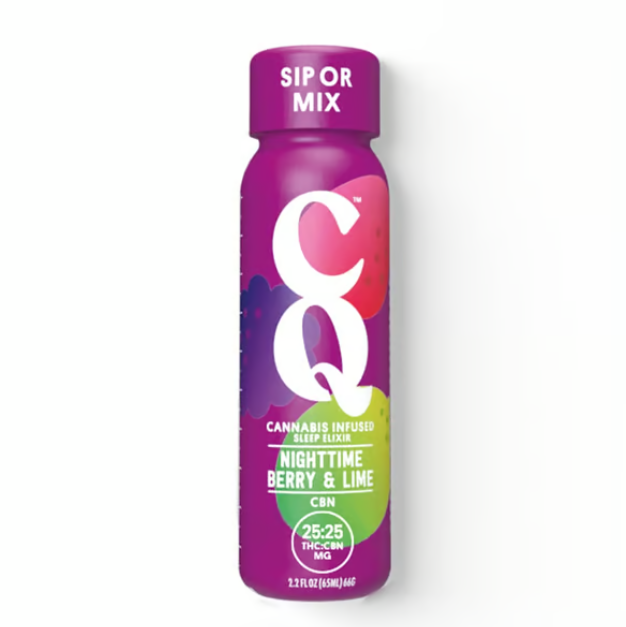 Photograph of product: CQ Night Time Berry & Lime Shot (I) 25mg TH-oui - 25mg CBN
