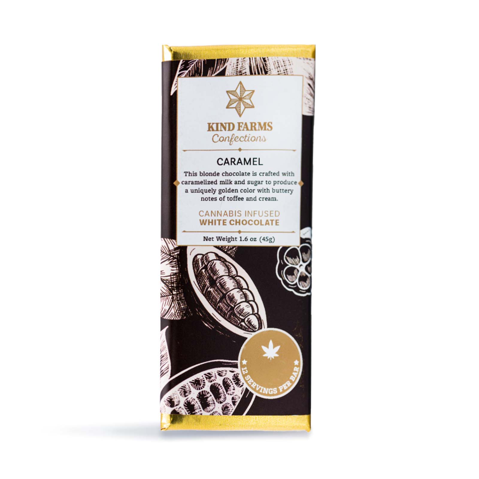 Photograph of product: Caramel White Chocolate Bar