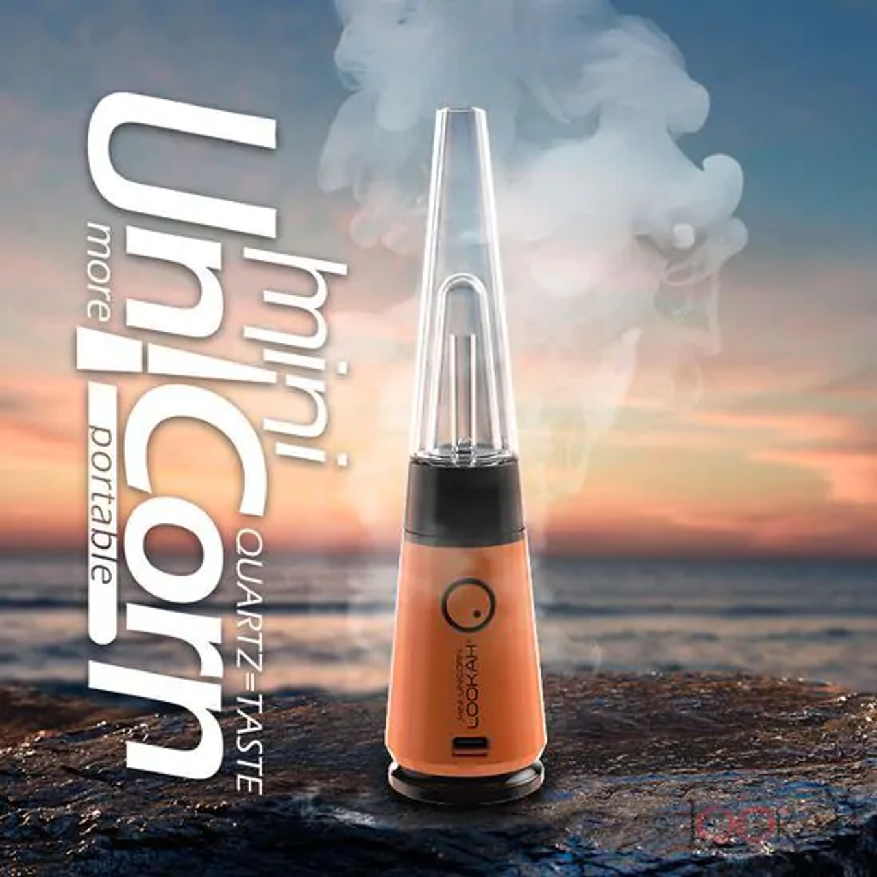 Photograph of product: Lookah - Unicorn Mini - Portable Electric Dab Rig - Orange