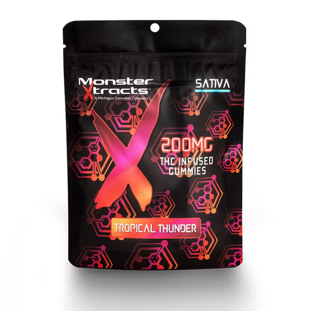 Photograph of product: Monster Extracts - 200MG Gummies - Tropical Thunder