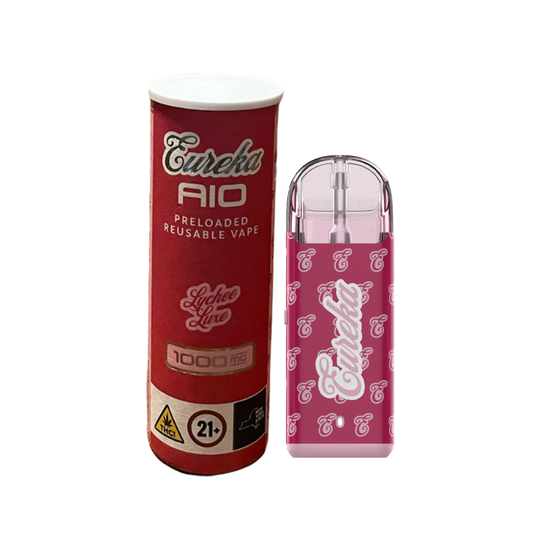 Photograph of product: Eureka | Lychee Luxe | Vape AIO | Hybrid