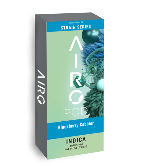 Photograph of product: Airo | Blackberry Cobbler | Strain Series Cartridge