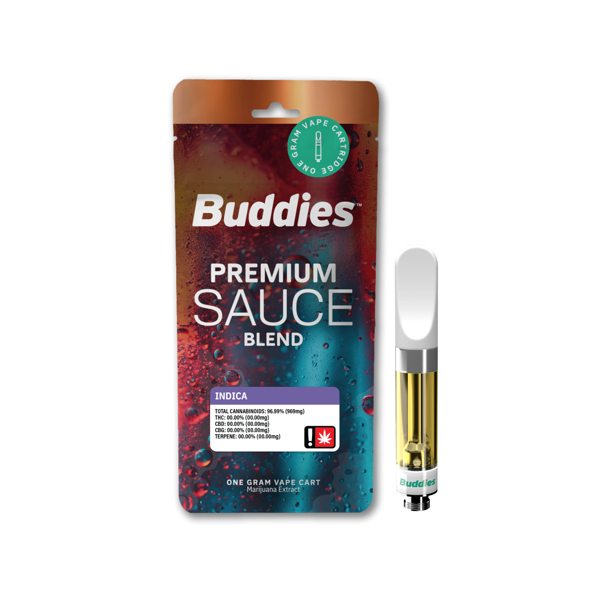 Photograph of product: Buddies Tropaya Sauce Blend Cartridge-1g