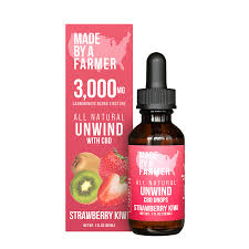Photograph of product: Made By A Farmer - Unwind Strawberry Kiwi - Tincture - 3,000mg