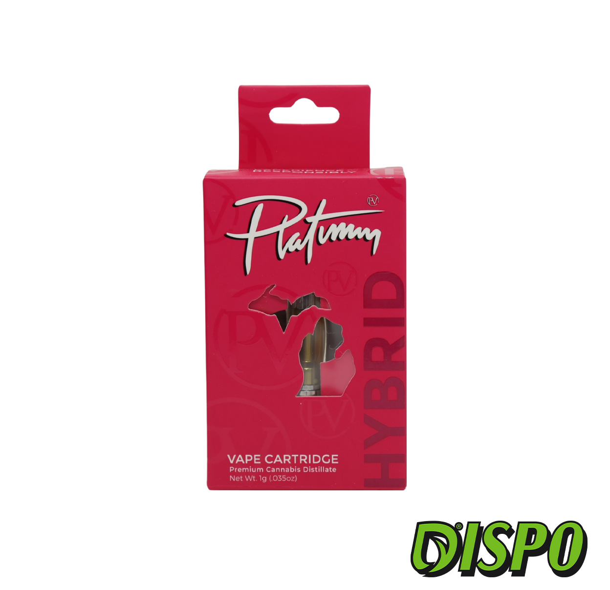 Photograph of product: Platinum Vape - (H) Diablo OG 1G Cartridge