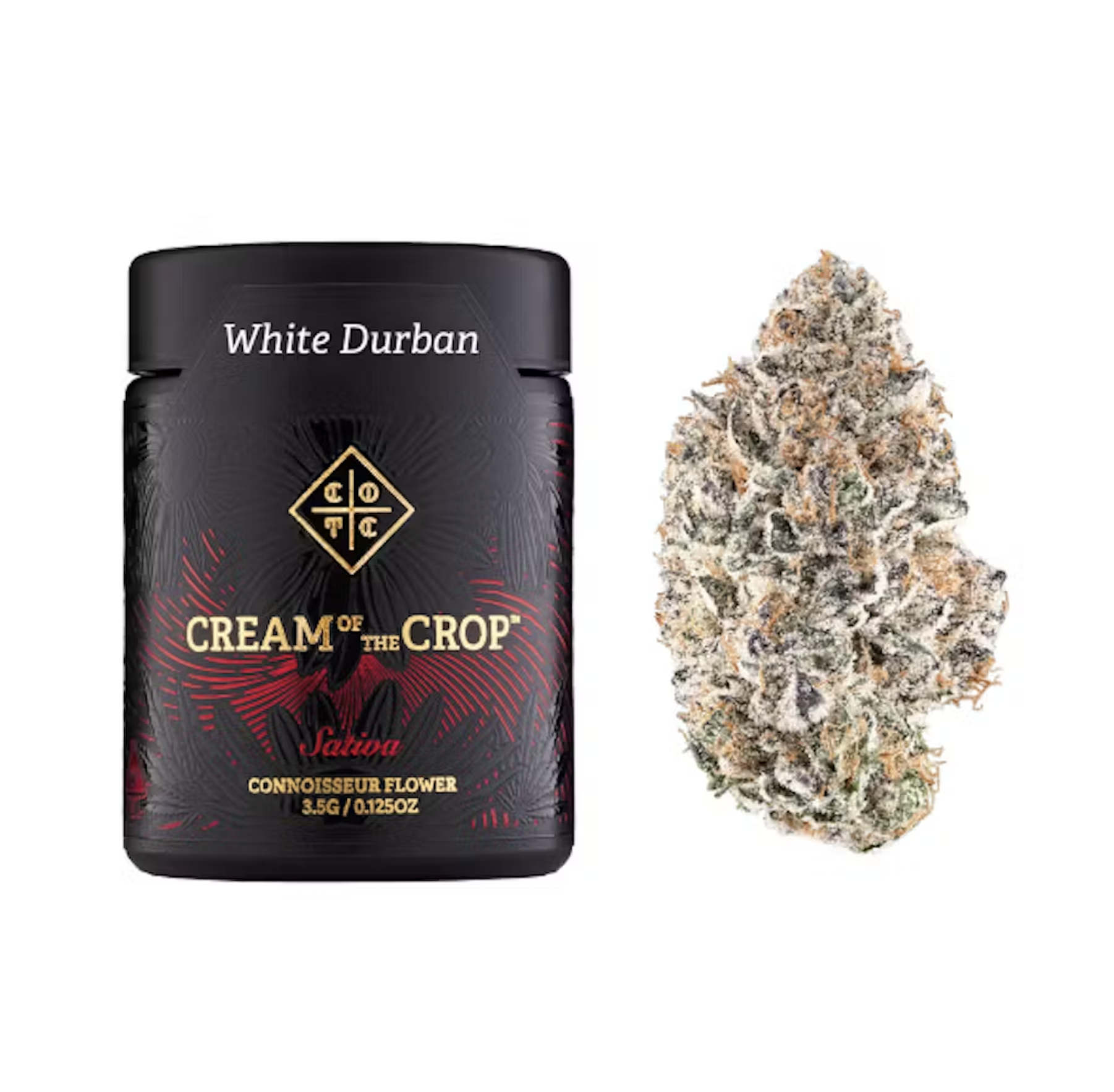 Photograph of product: White Durban (S) 3.5g 8th - Cream Of The Crop