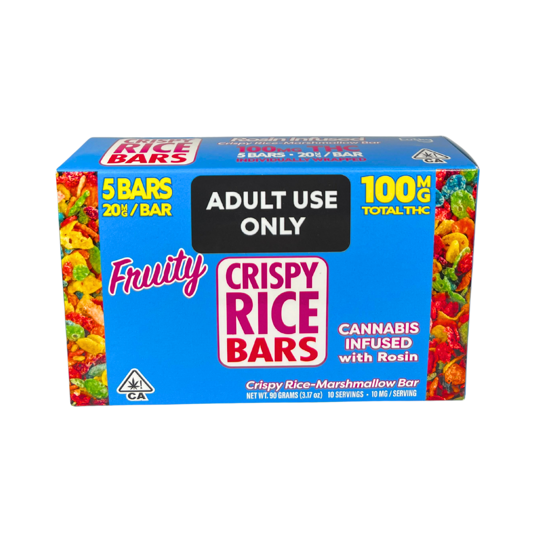 Photograph of product: FRUITY CRISPY RICE BARS (20MG/5PK)