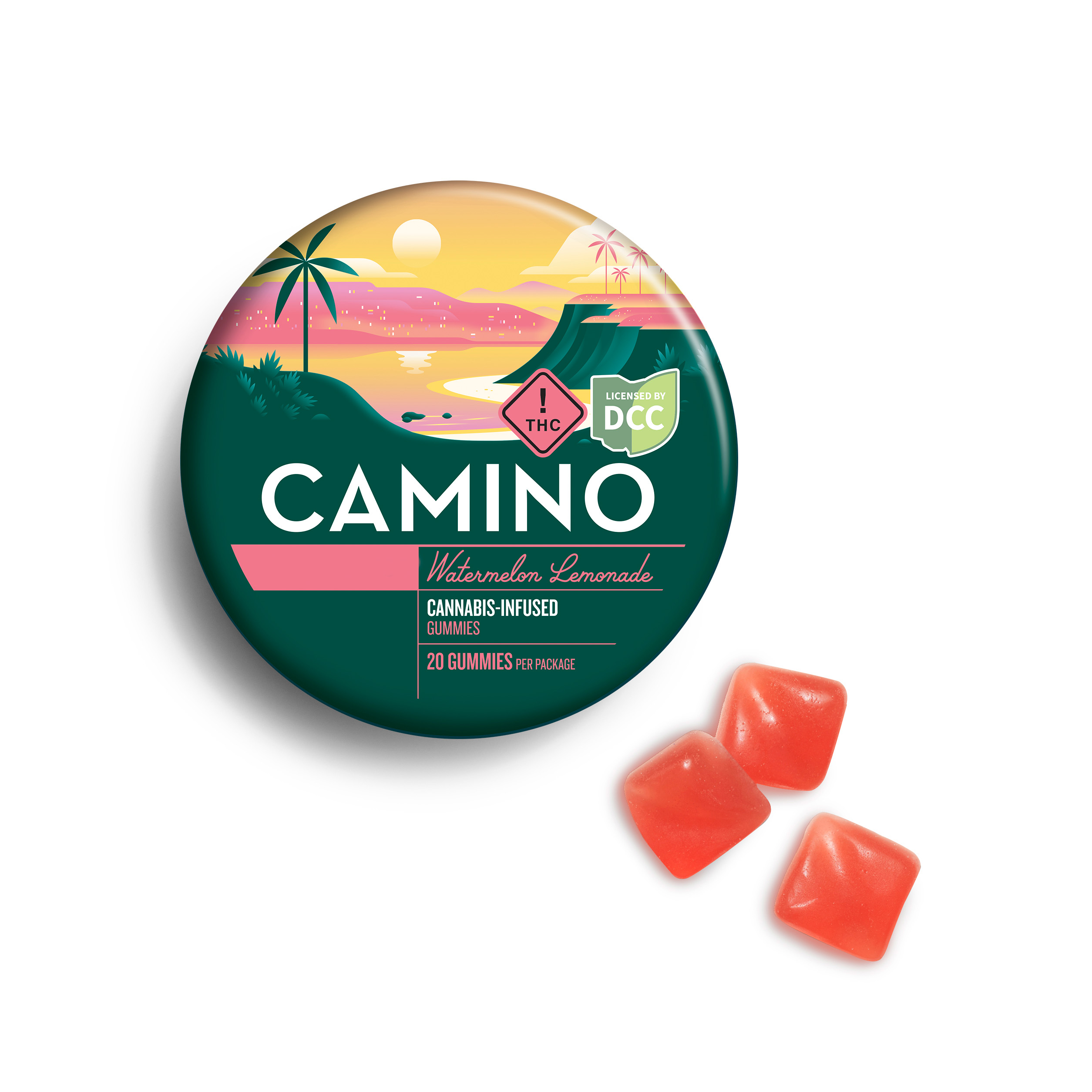 Photograph of product: Camino Watermelon Lemonade Gummies
