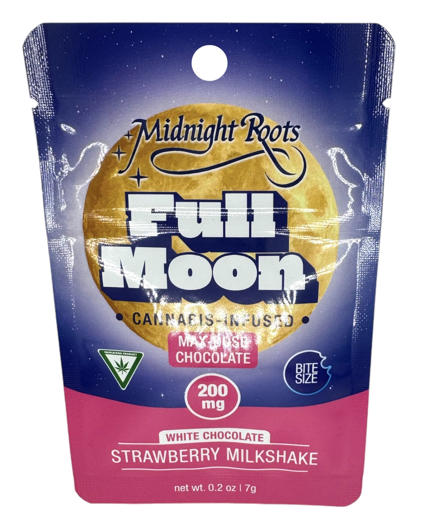 Photograph of product: 200mg Strawberry Milkshake Full Moon Bite