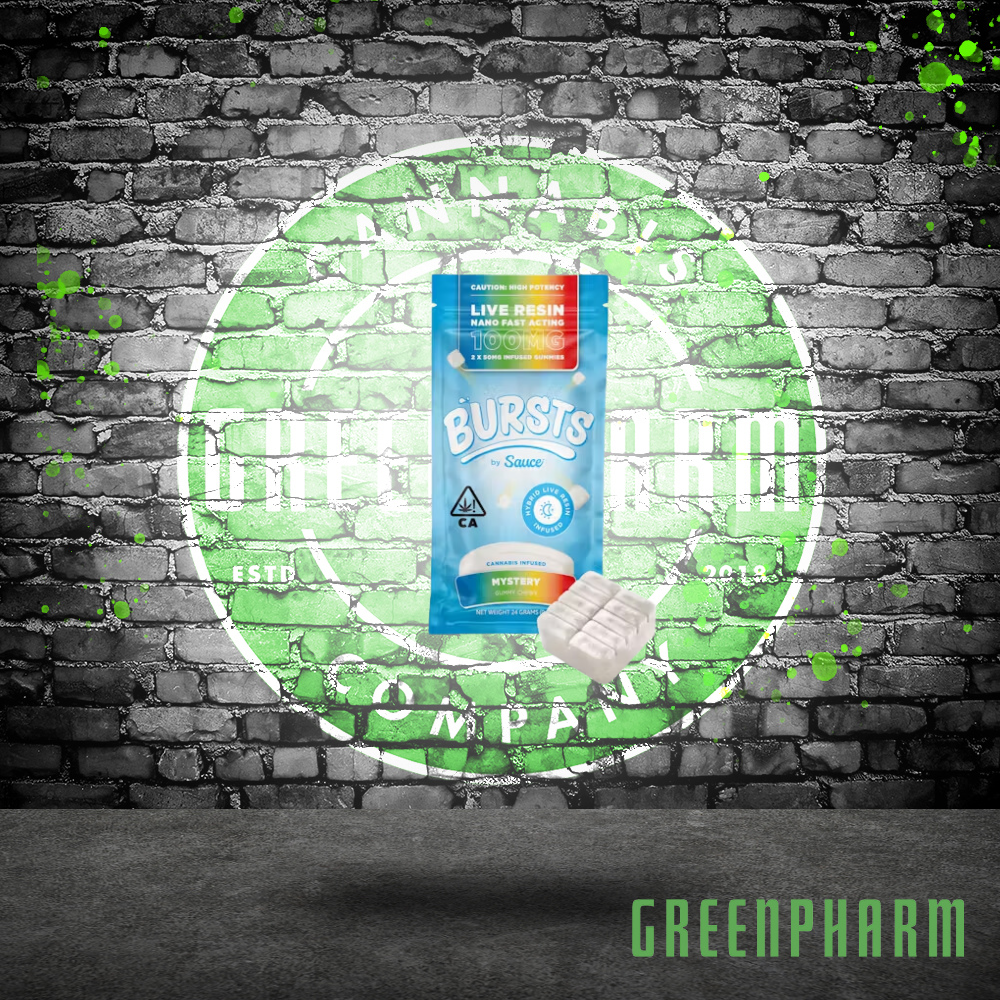 Photograph of product: Sauce Bursts | 200MG Live Resin Gummies | Mystery