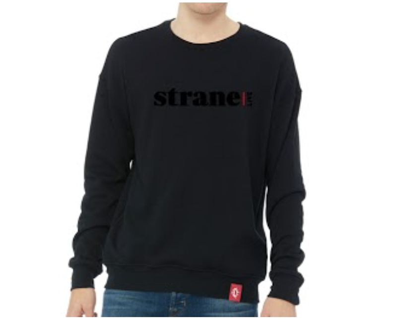 Photograph of Product: Strane Black Crew Neck Sweatshirt Small