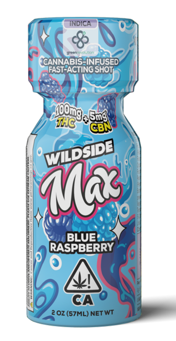 Photograph of product: Green Revolution Blue Raspberry 100MG Shot