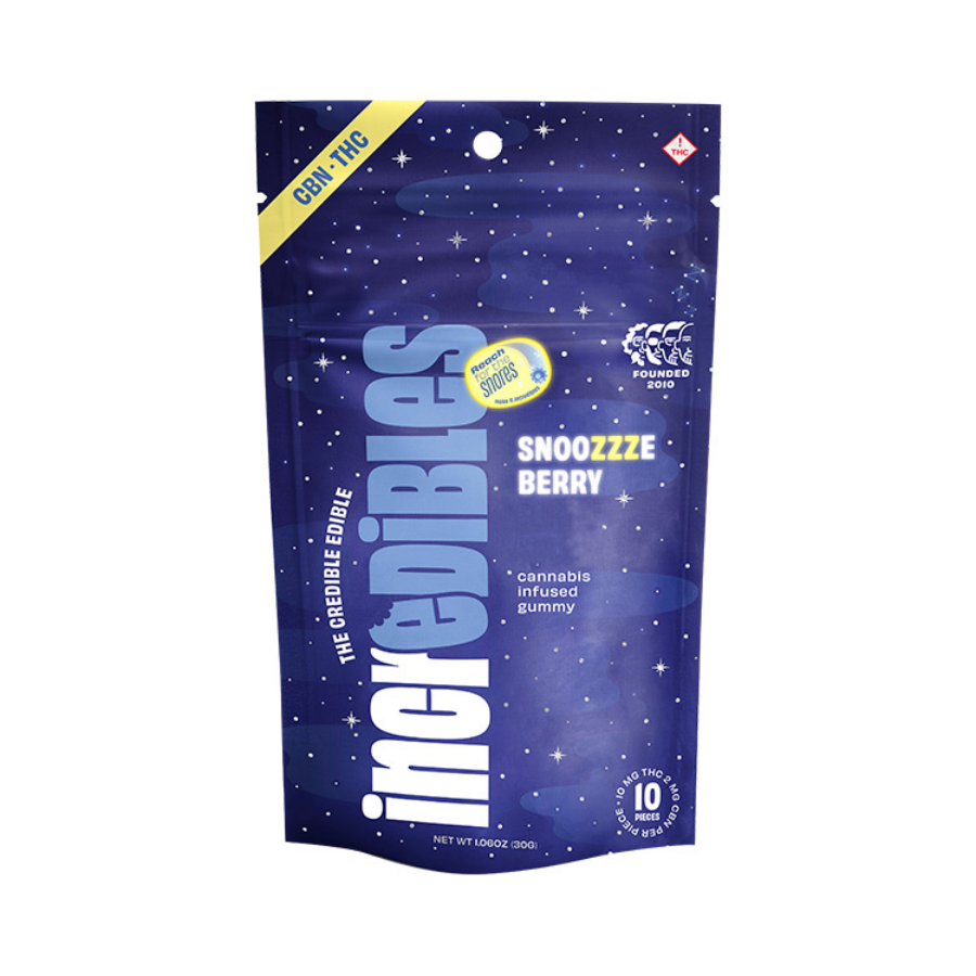Photograph of product: Incredibles Snoozeberry Gummy 1:5 TH-oui:CBN