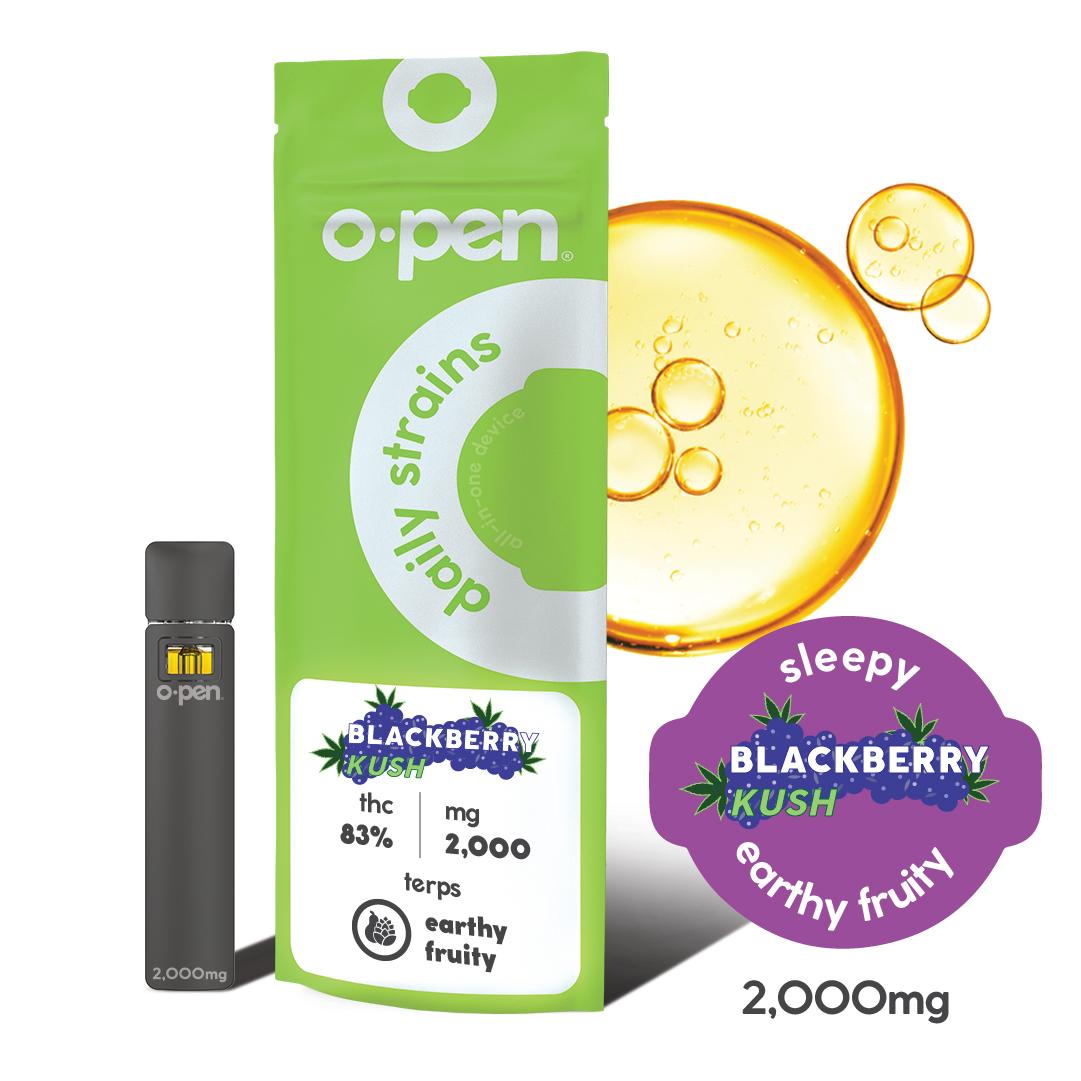 Photograph of product: O.pen AIO - (I) Relaxing Blackberry Kush