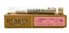 Photograph of product: 1g Strawberry Cough Preroll - Henry's