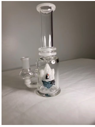 Photograph of product: Empire Glassworks-Mini Beaker- ARTIC (GLOW IN THE DARK)
