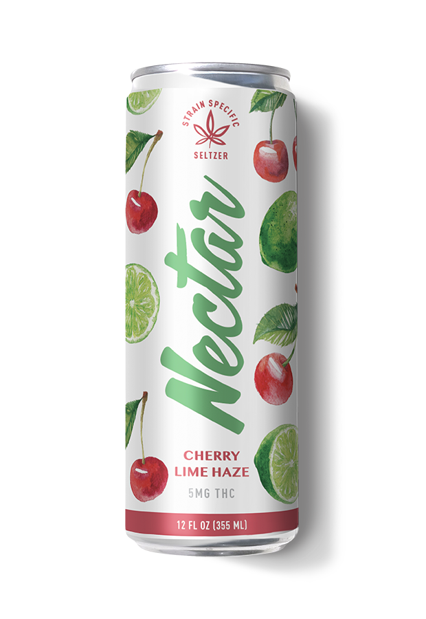 Photograph of product: Nectar | Cherry Lime Haze | Infused Seltzer | 5mg