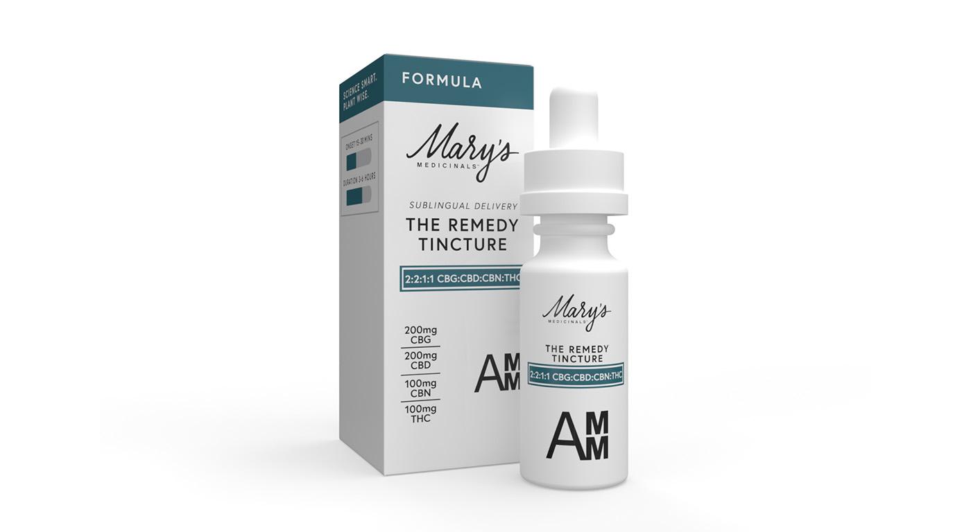 Photograph of product: Mary's Medicinals - The Remedy 2:2:1:1 CBD/CBG/TH-oui/CBN Tincture (Formula) - DHM