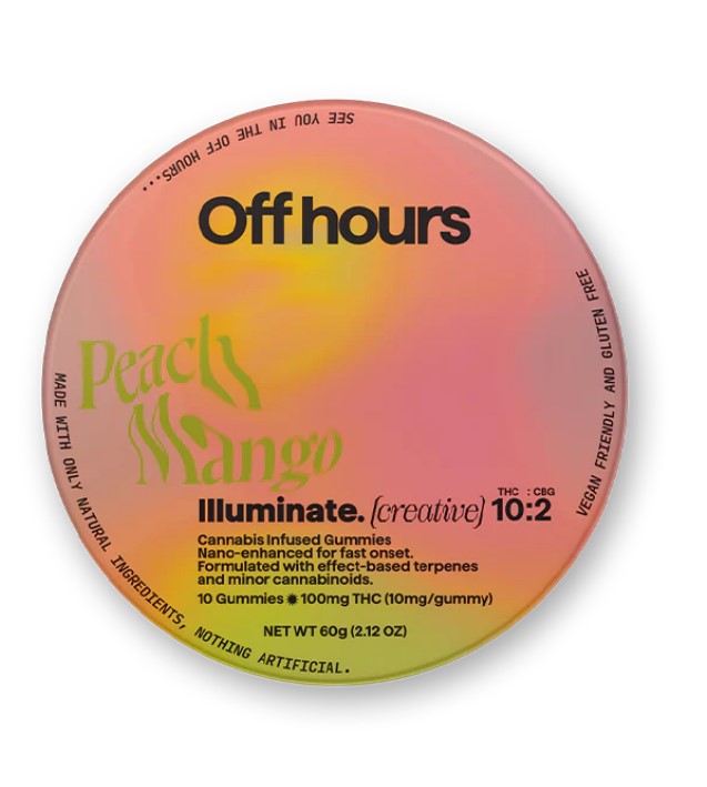 Photograph of product: Off Hours Gummies- Peach Mango