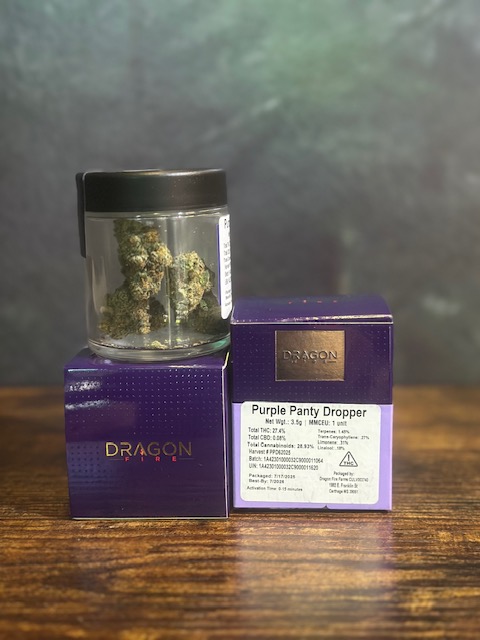 Photograph of product: Purple Panty Dropper Dragon Fire - 3.5g