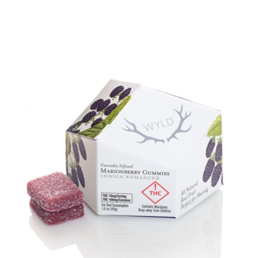 Photograph of product: Wyld (I) Marionberry Oui'd Enhanced Gummy 100mg